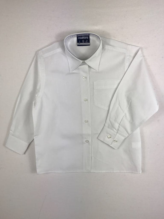 Long Sleeve Girls White Blouse